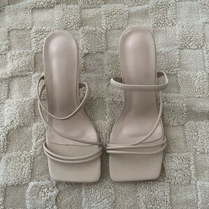 Elegant Beige Women's Heels